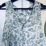 Forever 21 Leopard Animal Print Racerback Tank Top Dressy Silk Blouse | Size: L Photo 2