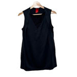 Nike  Flowy Back Tank Top Mixed Media Streetwear Athleisure Black Size Small S Photo 1