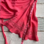 Kobi Halperin Elaine Flamingo Short Flutter Sleeve Wrap Midi Dress Women’s XL Pink Photo 8