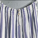 BeachLunchLounge Blue and White Striped Midi Spaghetti Strap Cotton Dress XXL Photo 5