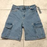 Haute Monde NEW Denim Bermuda Oversized Shorts MEDIUM Photo 1