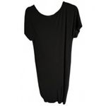 Time & Tru Black Knit Maxi Dress Small V Photo 1
