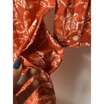 Julia Amory Women's Small Shirt Dress Maxi Red Floral 100% Cotton Pockets NWT Photo 2