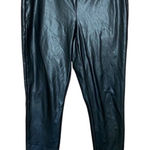Loft  Faux Leather Black Leggings‎ Size Medium Photo 0