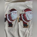 SheIn Cream and Red sequined santa Crewneck long sleeve Top Photo 3