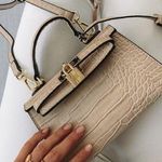 Beginning Boutique Peta & Jain Hedi Nude Croc Handbag Photo 0