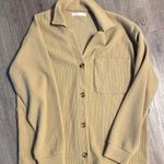 Oak + Fort Tan Button Up Sweater  Photo 0