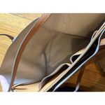 Tory Burch  Tote Bag Womens Perry Large Brown Pebbled Leather Triple Compartment Photo 5