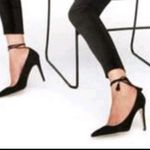 J.Crew  made in Italy beautiful black suede ankle tie heels Photo 12