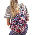 KAVU NWOT Rope Sling Compact Lightweight Crossbody Bag One Size, Sunset Blocks Photo 2