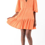 Emily McCarthy FRANKIE DRESS IN‎ CORAL NWT size medium Orange Photo 0