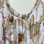 J. Jill White Floral Paisley Apron Sleeveless Midi Maxi Dress Size M Size M Photo 4