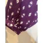 World Market Tunic Dress Boho Hippie Tassel Purple Cold Shoulder Geometric L/XL Size L Photo 7