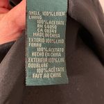 Ralph Lauren Lauren  Black Long Blazer Mid Length 100% Linen Size12 Photo 4