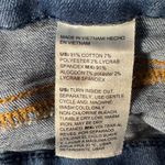 Chico's Chico’s SZ 2 (12) Pull-On Capris Jeans Hi-Rise Tiered Frayed Hems Stretch Blue Photo 7