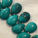 LUC Turquoise Hand Knotted Bidirectional Sterling Silver Necklace and Earrings Green Photo 10