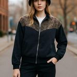 ZARA NWT  Bomber Jacket  Snake /Animal Print M Lightweight Bloggers Fav Photo 0