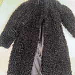 Boohoo  Black Teddy Trench Coat Photo 0