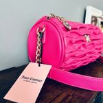 Juicy Couture Pink Flash Run the World Shoulder Barrel Bag Ruched… Photo 1