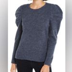 INC International Concepts Size XS Crewneck Long Puffed Sleeve Gray/Blue Sweater Blue Photo 0
