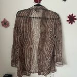 South Beach Sheer Button Down Blouse Photo 2