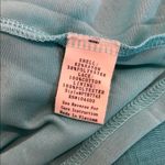 Chic Turquoise Crochet Mini Dress Pleated Short Flutter Sleeve Size XXL Green Photo 10