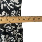 Nanette Lepore Size 6 Black White Linen Silk Beaded Shift Party Shift Dress Photo 8