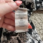 Free People  Moon River black & white floral print long sleeve top size S Photo 8