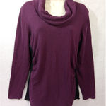 Maurice's  Women Large Purple And Black Pullover‎ Cowl Stretch Photo 0