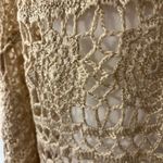 Lovemarks Elegant  Beige Open-Knit Cardigan Size M Photo 12