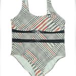 Sun & Sea Grey and Red One Piece Swimwear Chevron Pattern Women’s Plus Size 18 Photo 0