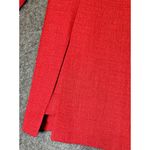 Leslie Fay  Blazer Womens Size 12 Red Suit Jacket Button Shoulder Pad Vintage Y2K Photo 2