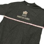 Vintage Princess Casino Embroidered Striped T Shirt Black Size XXL Photo 3