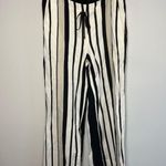 Lafayette 148 New York Hester Striped Wide-LegPull On Viscose Pants Sz M Photo 6