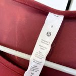 Lululemon  Wunder Train Cropped Long Sleeve Shirt:  Sun Bleached Wash Red Merlot Photo 2