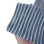 Chico's Chico’s Weekend Top Sz 1 Cowl Neck 3/4 Sleeve Sweater Gray Striped Comfort Photo 4