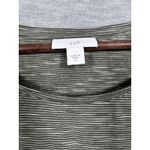J.Jill  Womens M Shirt‎ Striped Gray Cotton Casual Tee Photo 1