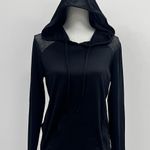Bally Total Fitness Womens Black Long Sleeve Hoodie Athleticwear Over Shirt Size Medium By Bally Photo 0