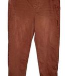 Soft Surroundings Jeans Womens XL Orange Ultimate Denim Pull On Relaxed Straight Photo 0