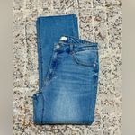 OAT NEW YORK mid rise straight leg jeans size 8/29 raw hem ankle length Blue Photo 10