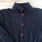 Marshalls Women’s XL Navy Blue Button Up Sweater Jacket Flannel Lined Size X Large Photo 1