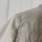 Chico's Chico’s women’s light tan khaki‎ button front collared jacket small Photo 5