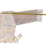 Vintage Cinema Etoile Women's White Floral Embroidered Satin Robe M Size M Photo 5