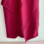 Boohoo Night Laura Wrap Skirt Bodycon Dress, Berry, Size 6 Photo 3