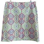 Talbots | Pink and green Mandala Print Cotton Skirt | Size 8 Photo 0