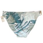 Aerie  Green and Gold Print Bikini Bottoms NWT Size Small Full Coverage Bottoms Photo 1
