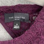 The Limited  Women's Fit & Flare Dress Lace Overlay 6 Pleated Sleeveless Cutout Photo 10