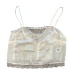 Brandy Melville White Lace Crop Tank Photo 0