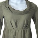 Anthropologie  Saturday Sunday Olive Green Cowl Neck Babydoll Dress – Medium Photo 2