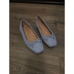 Nordstrom Blue Quilted Ballet Flats Bow Detail Women's Shoes Size 7 Photo 1
